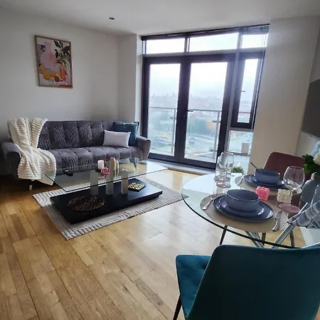 Modern 1br - Centre - Balcony Views Lägenhet Leeds (West Yorkshire)